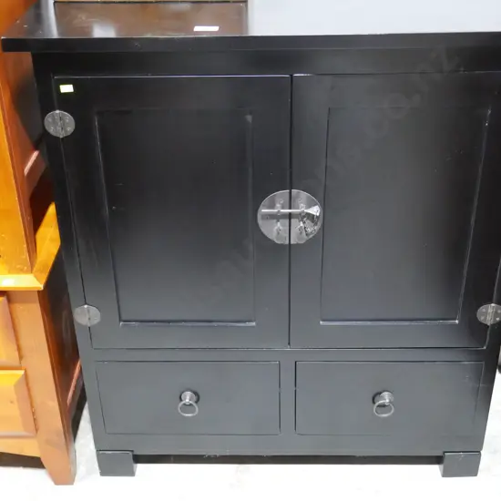 Oriental black cabinet