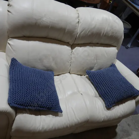White two seater sofa