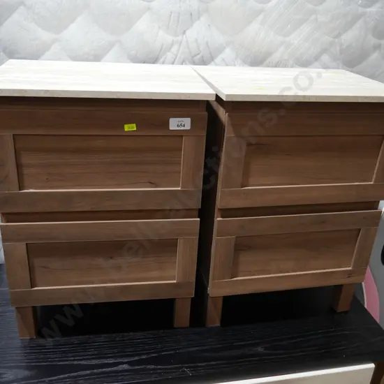 Two bedside drawers