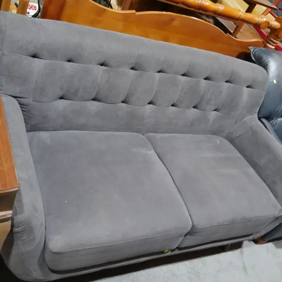 Grey 2 person sofa