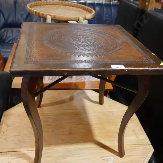 Carved wine table