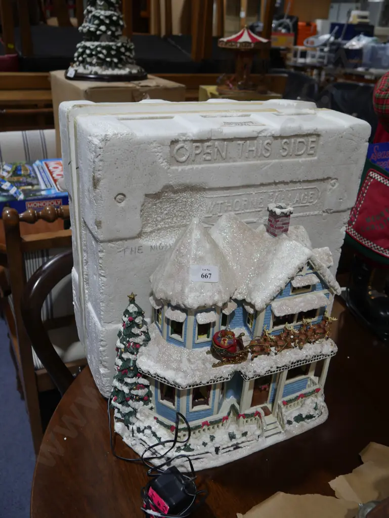 Plug in light up christmas house Image 1++