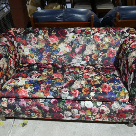 Floral settee