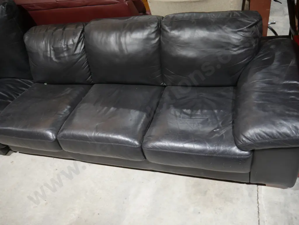 Black 2 seater sofa Image 1++