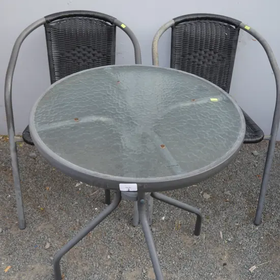 Outdoor table and 2 chairs