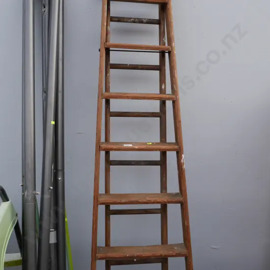 Wooden ladder