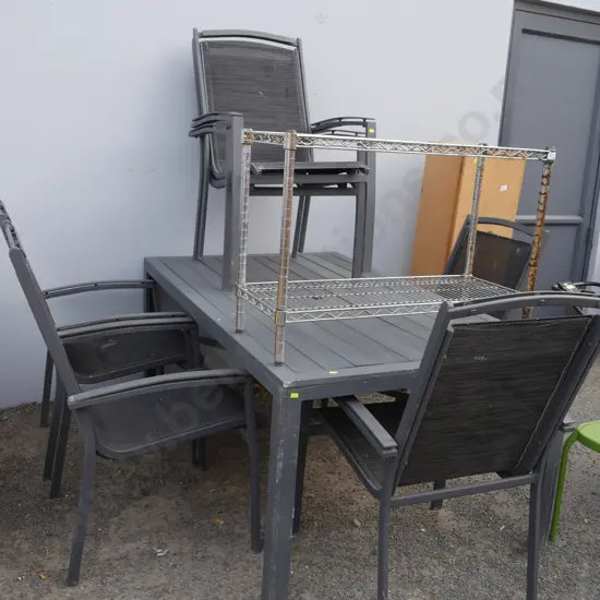 Outdoor table and 6 chairs