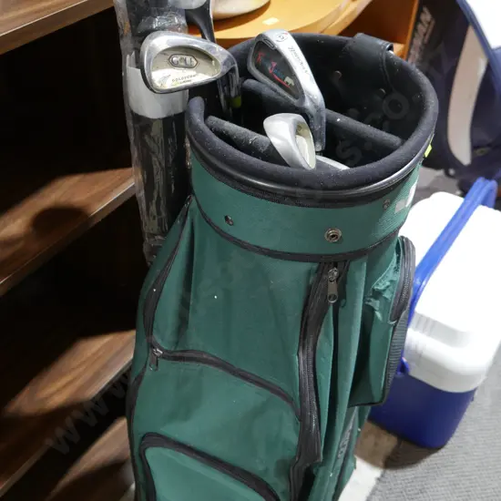 Golf bag and clubs
