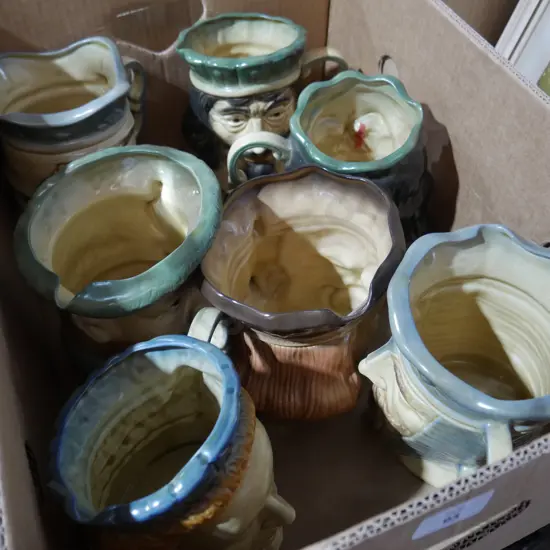 Kingston pottery character jugs