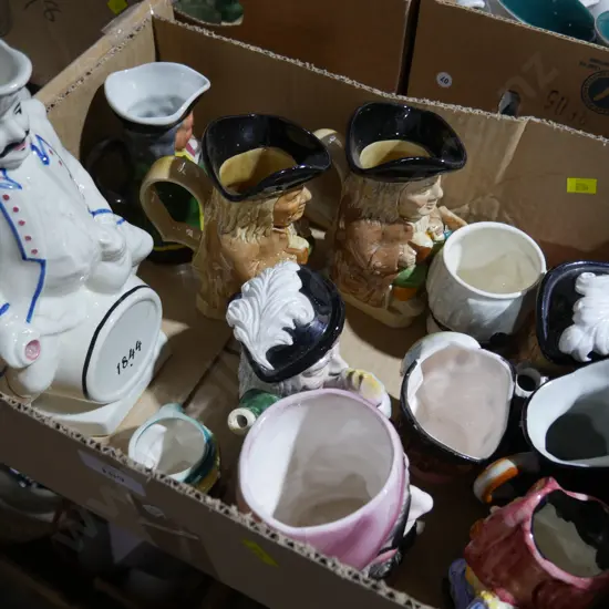 Collection of toby jugs
