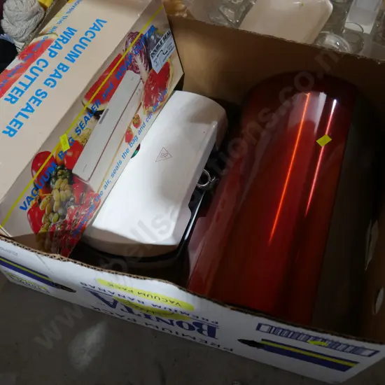 Bread bin, bag sealer etc