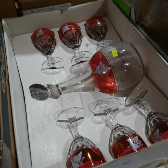 Boxed decanter & glass set