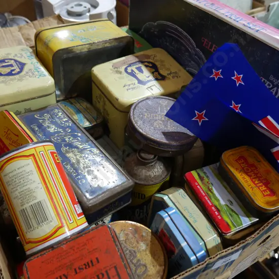 Vintage tins etc