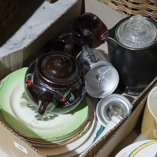 China, coffee pot etc