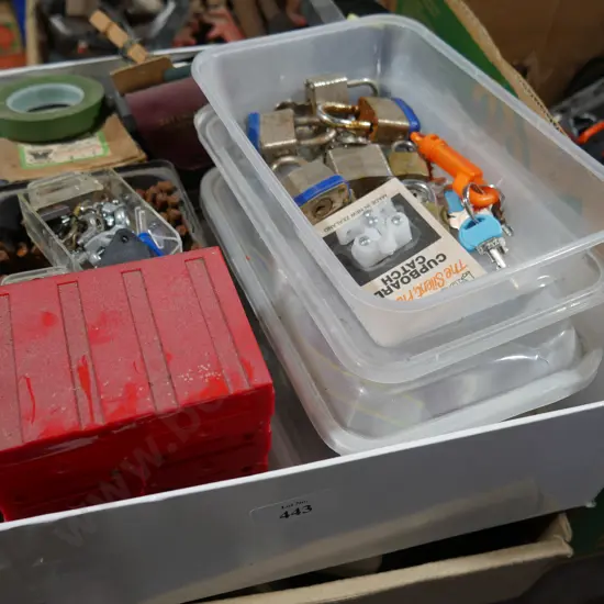 2 boxes tools and plugs