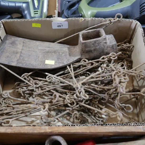 Gunters chain and grubber head