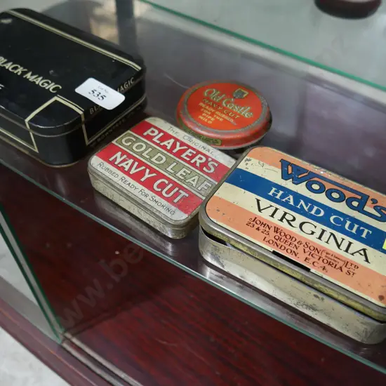 Tobacco tins