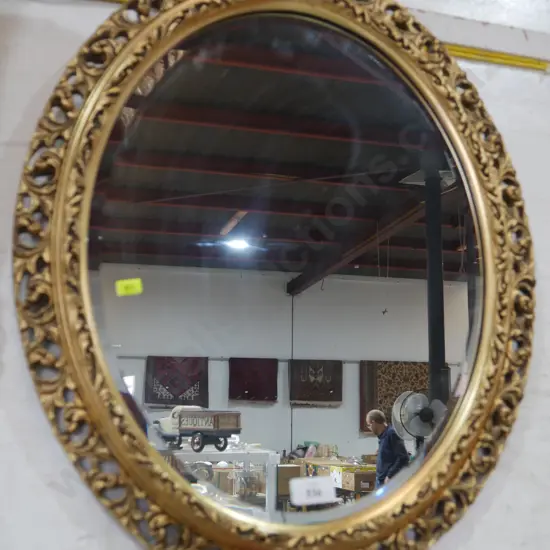 Gilt framed mirror