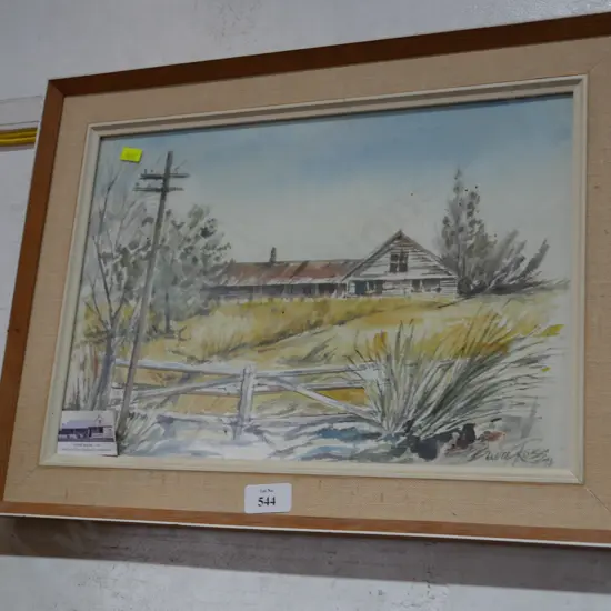 Framed Bruce Ross artwork