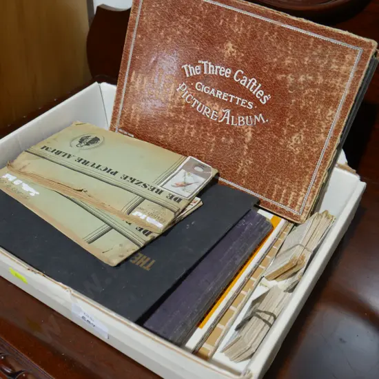 Cigarette cards, albums etc