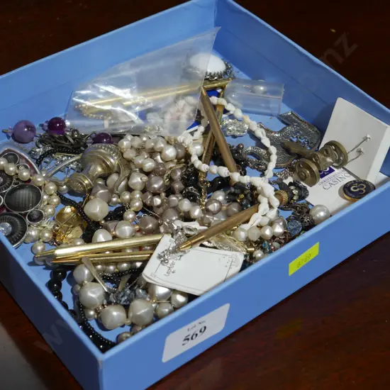 Costume jewellery etc