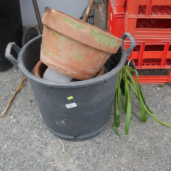 Garden pots etc