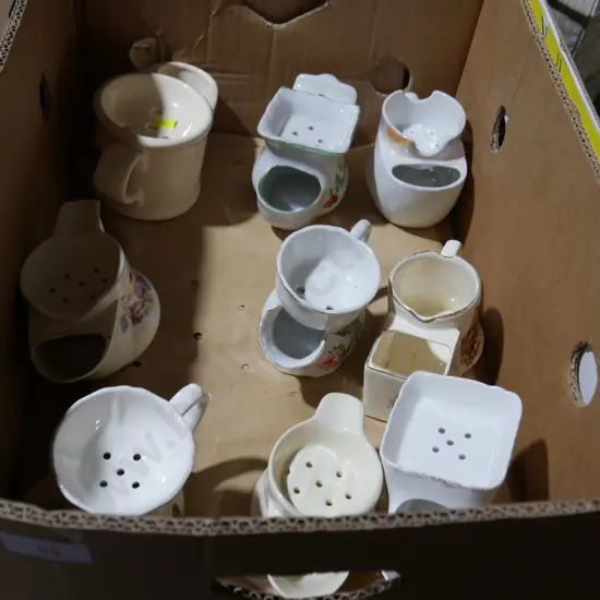 Assorted shaving mugs