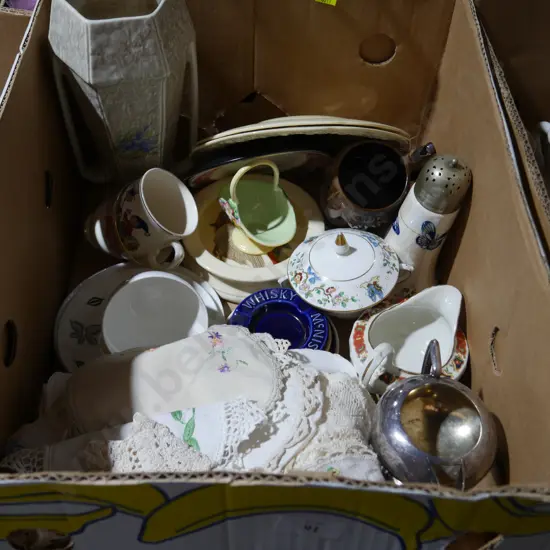 Assorted china & linen