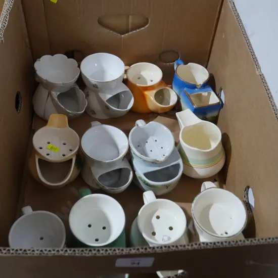 Assorted shaving mugs