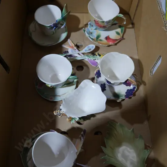 Decorative cups and plates