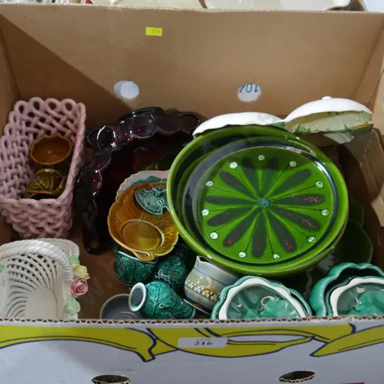 Assorted pottery etc