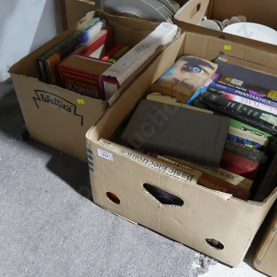 2 boxes books