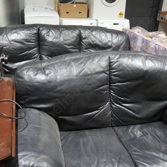 2 and 3 seater leather settees