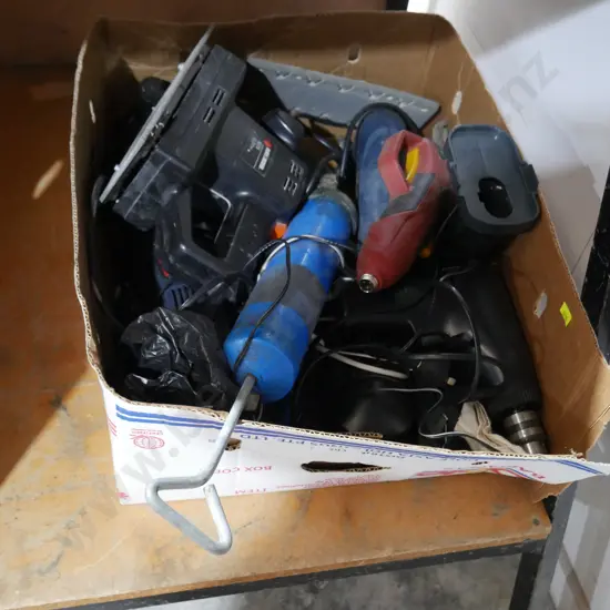 Box of power tools