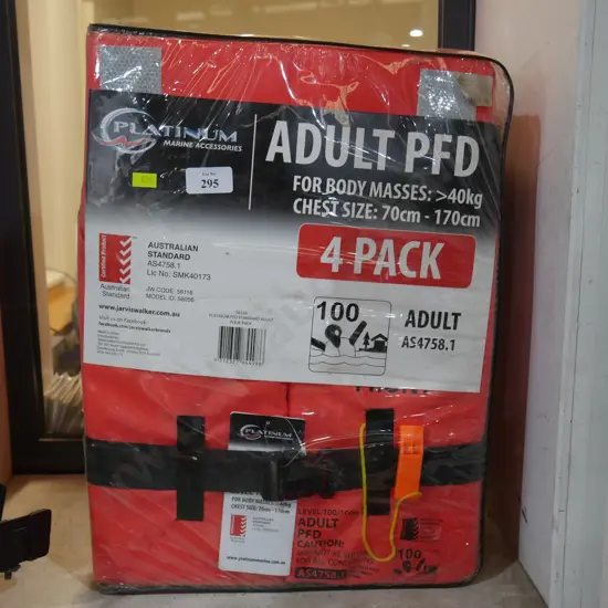 4 pack life jackets