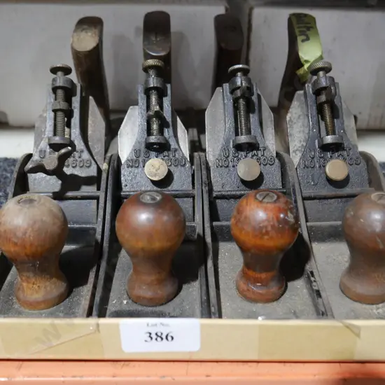 4 vintage wood planes