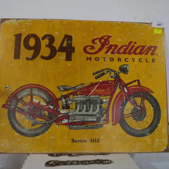 Indian motorcycle tin