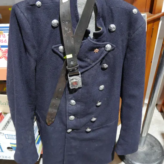 Fire service jacket , belt