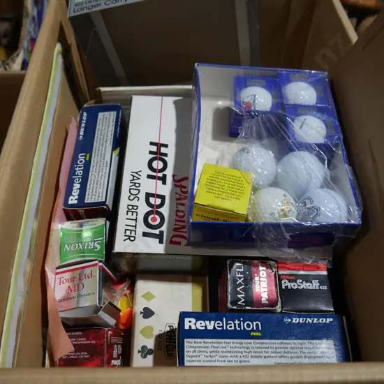 Assorted golf balls