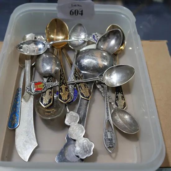 S/Silver teaspoons etc