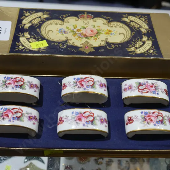 Crown Derby serviette rings