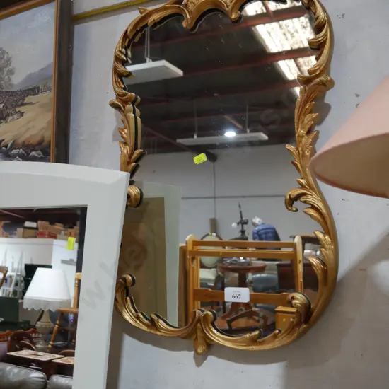 Gilt frame mirror