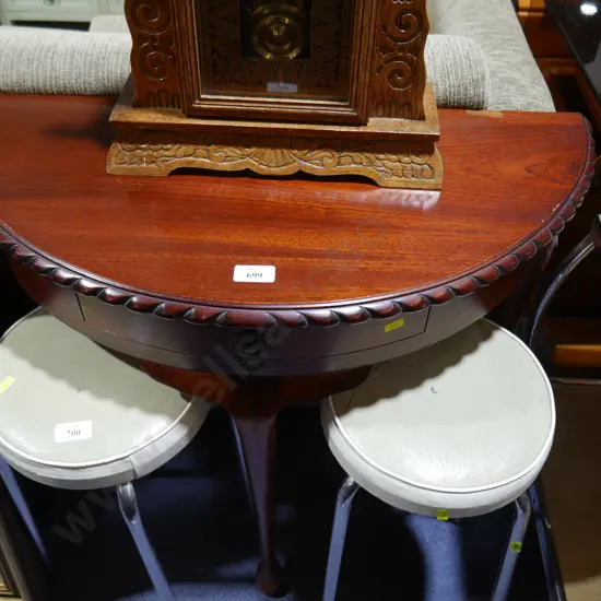 Half round hall table