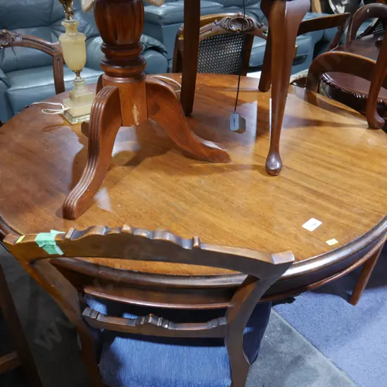 Victorian table and 3 chairs