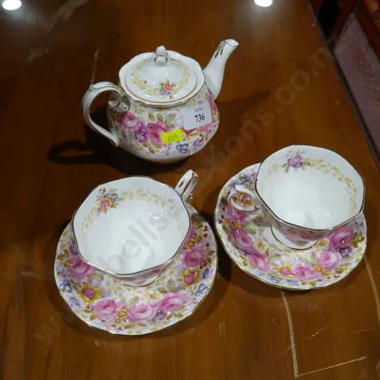 Royal Albert Serena teapot etc