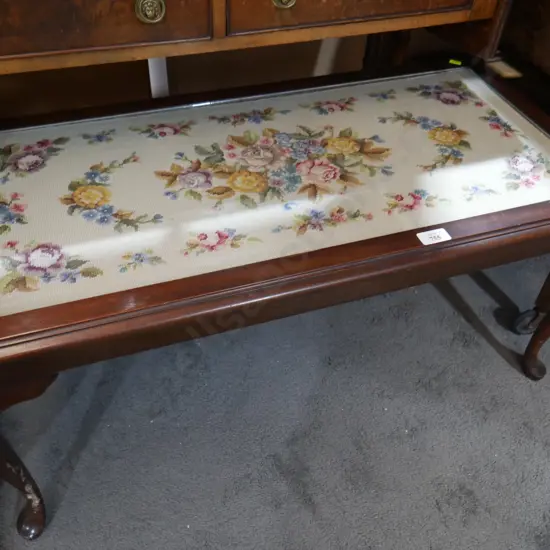 Tapestry top coffee table