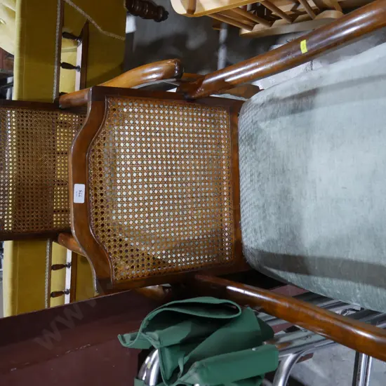 2 cane back occasional chairs