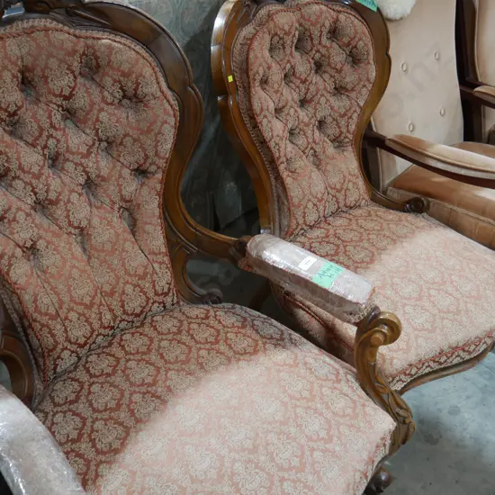 Victorian ladies and gents chairs