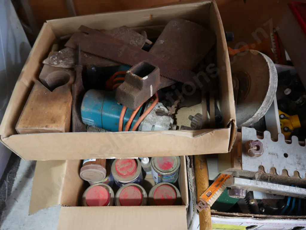 7 boxes assorted tools etc Image 1++