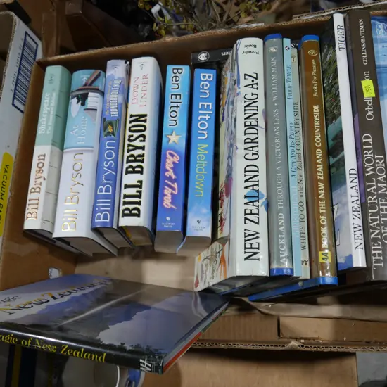 Box of New Zealand books